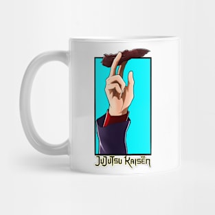 Yuji holding Cursed Finger Mug